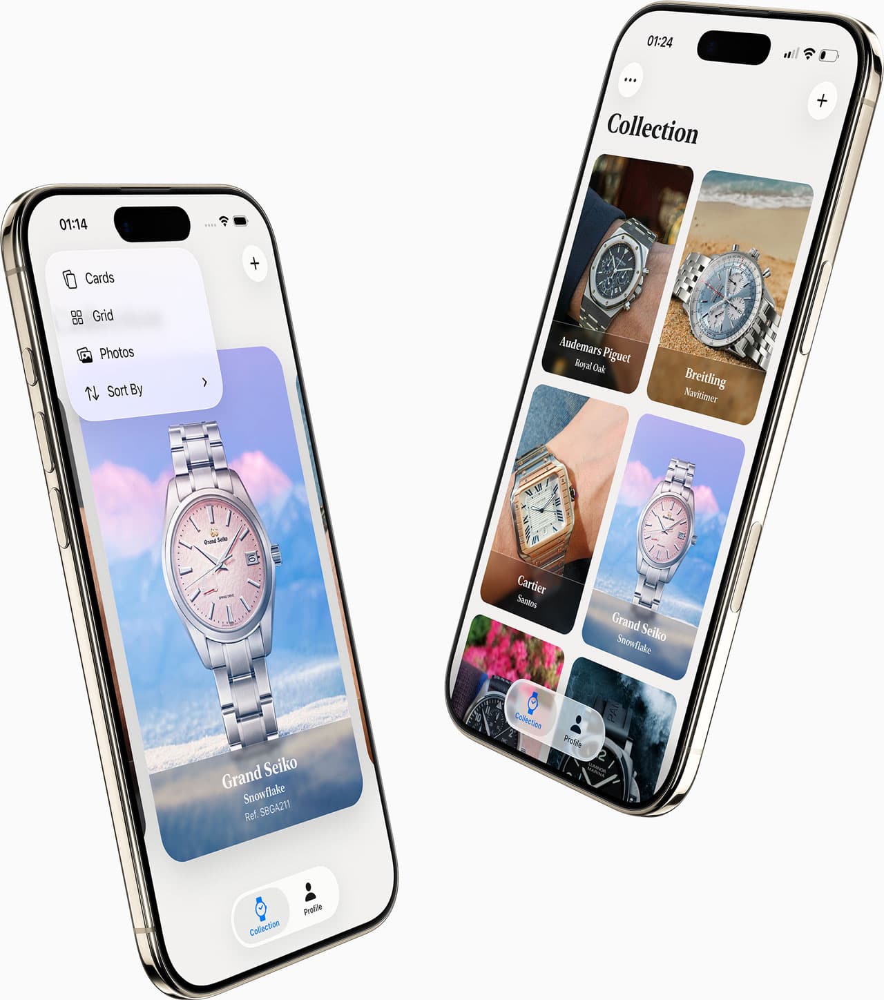 Collection View - Grid of watches